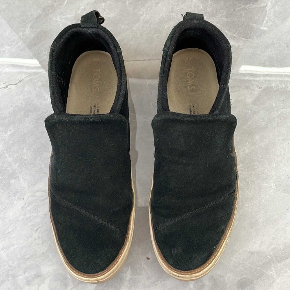 Women's TOMS Paxton Suede Slip On Shoe With Tassel Size 8 - Picture 4 of 12